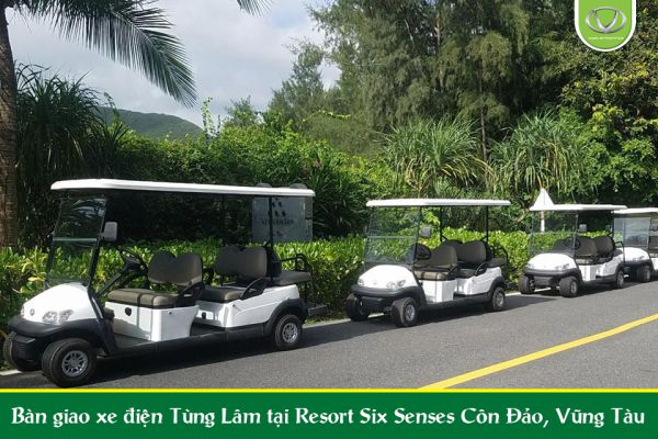 Resort Six Senses Côn Đảo đầu tư xe điện VN Electric Car đưa đón du khách