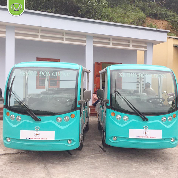 Công ty TNHH Phan Triệu đầu tư xe điện đưa đón cán bộ nhân viên tại nhà máy thủy điện Tuyên Quang