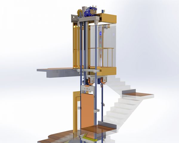 Sản xuất thang máy cho nhà mới xây 