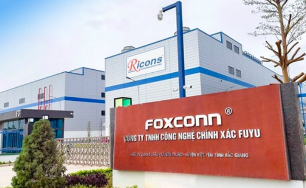 Bên ngoài nhà máy Foxconn ở Bắc Giang. Ảnh: Foxconn