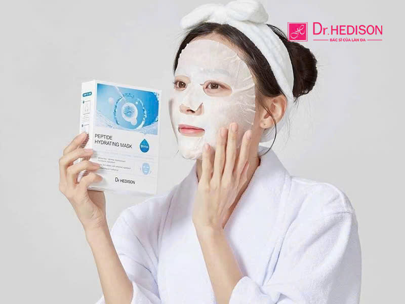 Chăm sóc da với mặt nạ phục hồi da Peptide Hydrating Mask