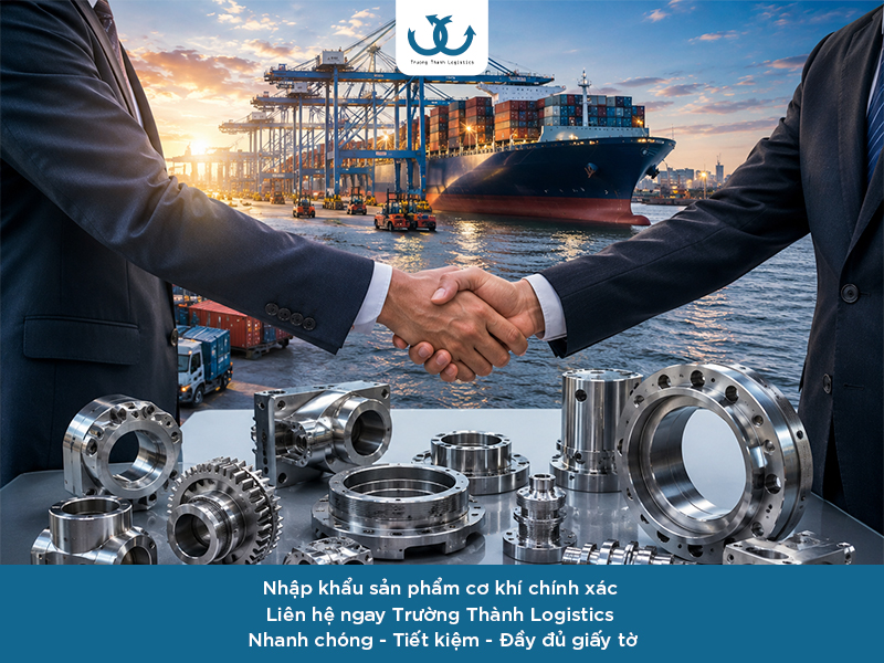 Trường Thành Logistics chuyên nhập khẩu các sản phẩm cơ khí 
