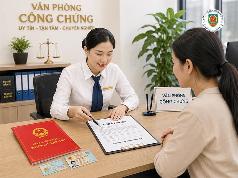 giấy ủy quyền đất đai