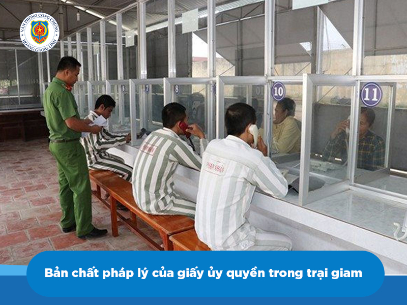 giấy ủy quyền trong trại giam