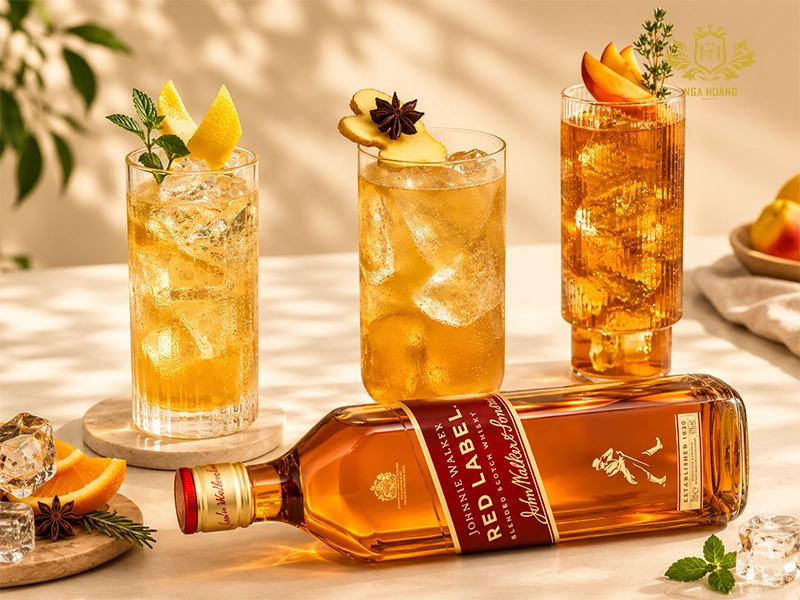 Johnnie Walker Red Label – Biểu tượng blended Scotch whisky với hương vị mạnh mẽ và khả năng pha chế linh hoạt