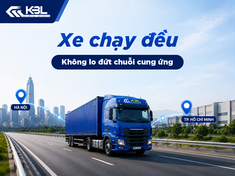 Vận chuyển hàng lẻ ghép Bắc Nam cùng Kinh Bắc Logistics - Lịch xe ổn định, giao hàng đúng kế hoạch