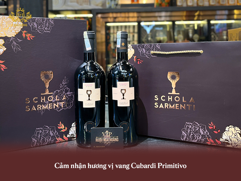 rượu vang Cubardi Primitivo