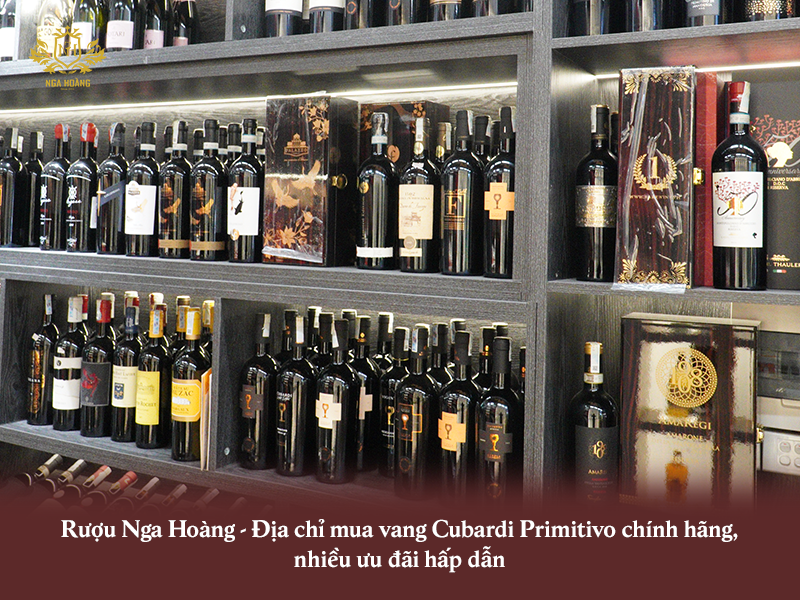 rượu vang Cubardi Primitivo