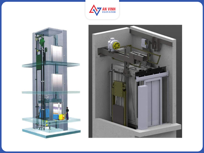 Thang máy gia đình 450kg
