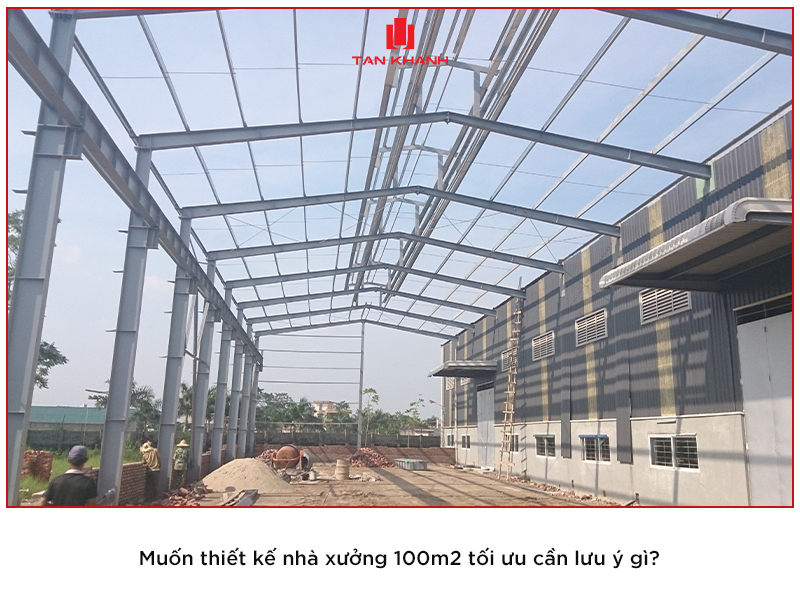 Thiết kế nhà xưởng 100m2