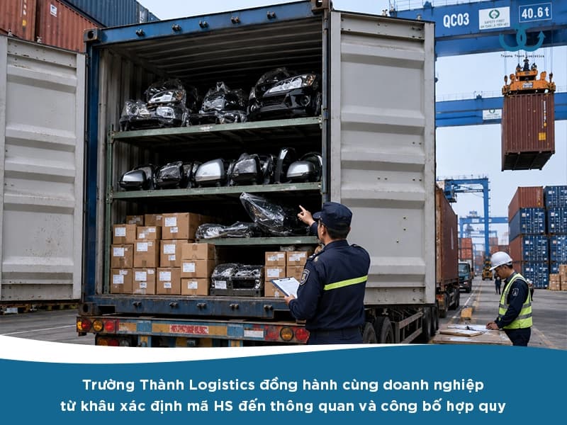 thủ tục nhập khẩu phụ tùng ô tô