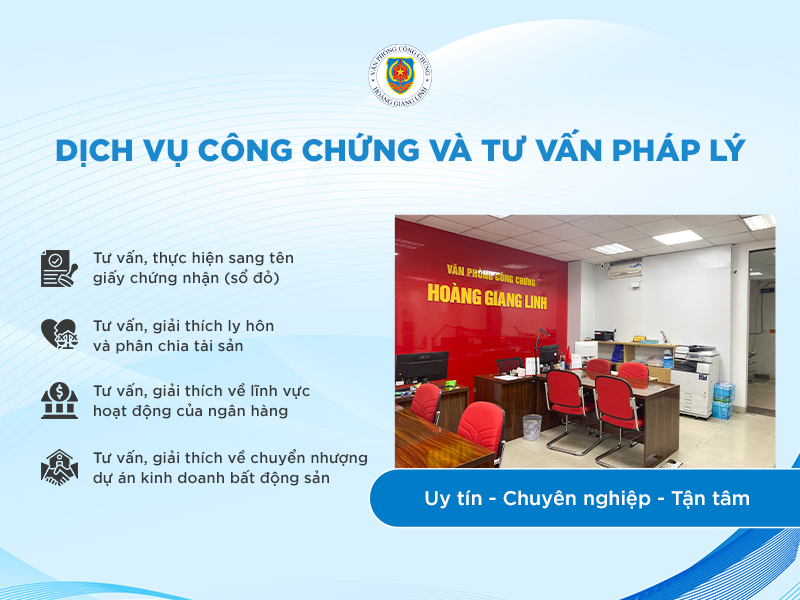 VPCC Hoàng Giang Linh - Địa chỉ công chứng uy tín tại Hà Nội